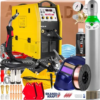 Svářečka Svářečka MAGNUM MIG 315 SYNERGIE MMA 400V 315A Měkké pájení SPOT OCEL A HLINÍK