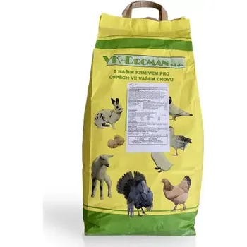 Krmivo pro hospodářské zvíře VK-Drcman Krůty Výkrm Hobby 10kg (Kompletní krmivo pro odchov)