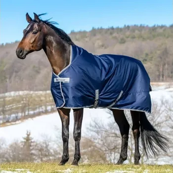 Jezdectví Lehká výběhová deka BUCAS Freedom High Neck 0g navy 130cm
