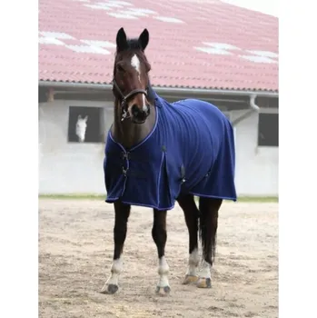 Deka pro koně Odpocovací deka EQUITHEME Classic tmavě modrá 150cm