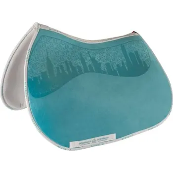 Vybavení pro koně Všestranná podsedlová dečka ACAVALLO Louvre Bamboo sky blue VS FULL