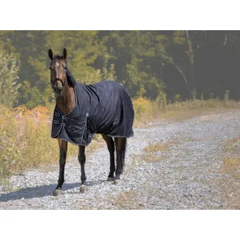 Jezdectví Výběhová deka RIDING WORLD Oxford 220g černá 120cm
