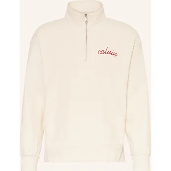 Pánská mikina Calvin Klein Jeans Pánský Svetr Troyer, režná, XXL