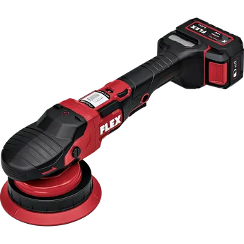 leštička FLEX XCE 8 150 18-EC Set, Akumulátorová excentrická leštička s permanentní rotací 18 V (Verze: s rychlonabíječkou a 2x baterií 5.0 Ah)