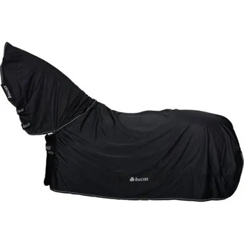 Deka pro koně Transportní/odpocovací deka BUCAS Power Cooler & Neck black/silver 130cm