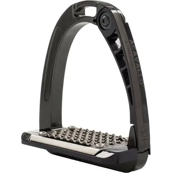 Jezdectví Bezpečnostní třmeny ACAVALLO Arena Alupro Junior charcoal