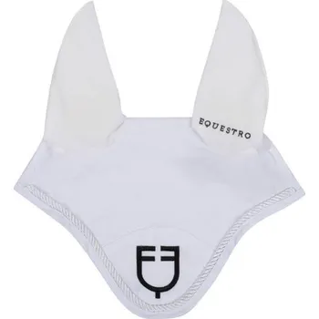 Čabraka pro koně Čabraka EQUESTRO Cotton Logo white FULL