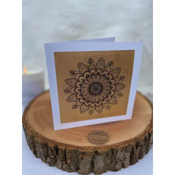 Mandalové přáníčko – Mandala PŘEDKŮ V NÁS 15cmx15cm