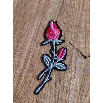 Textilní nažehlovací páska Nažehlovačka poupátko růže