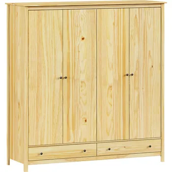 Šatní skříň IdeaNabytek Skříň 4dveřová TORINO kovové úchytky