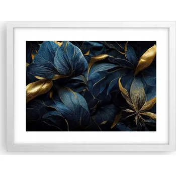 Obraz Obraz plakát v bílém rámu do obýváku 40x30 květiny foto plakáty na zeď