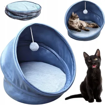 Pelíšek pro psa Pro kočky Pelíšek Pohodlný měkký velký Potah tunelový pelíšek 45 cm