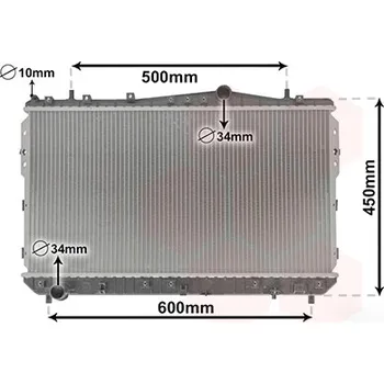 Chladič motoru Chladič, chlazení motoru VAN WEZEL 81002073