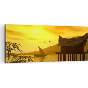 Obraz Foto obraz na plátně 100x40 krajina obývací pokoj ložnice na zeď velký