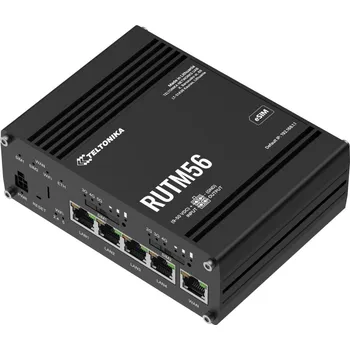 Teltonika RUTM56 průmyslový router, dual modem, 5G, 4G, 5x Gbit RJ45, WiFi 5