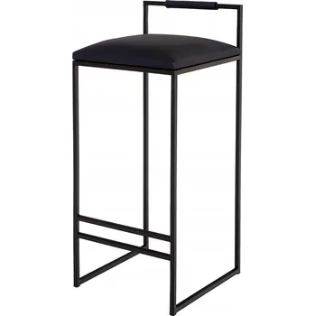 Barová židle ELPlast Barová Židle , černá, 87,5 cm, látka