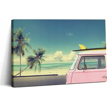 Obraz Fotoobraz na plátně Moderní do pokoje Auto se surfem