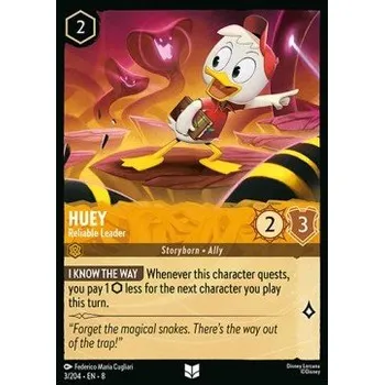 Sběratelská karetní hra Huey - Reliable Leader (V.1) 003/204 - Reign of Jafar Typ karty: Standard