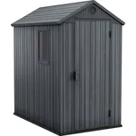 KETER Zahradní domek Keter Darwin 4x6 - 126 x185 x 205 cm - šedý