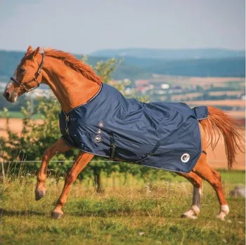 Deka pro koně Lehká výběhová deka HORSEVEN modrá 145cm