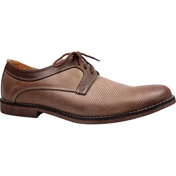 Pánské polobotky Vycházkové polobotky, De-Plus, hnědá (269/268): Hnědá Ostatní kůže 33,7 50 G - standardní šíře (13483-20525)