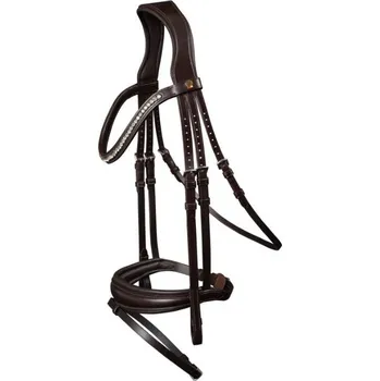 Uzdečka WALDHAUSEN S-Line Essential s anglickým nánosníkem brown FULL