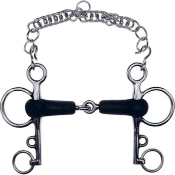 Udidlo pro koně Udidlo pelham FEELING gumové 135mm/21mm