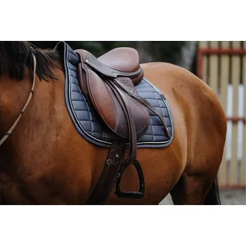 Všestranná podsedlová dečka EQUITHEME Domino šedá VS