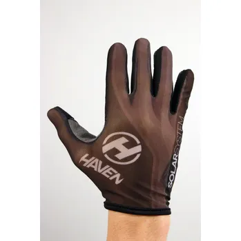 Cyklistické rukavice HAVEN Cyklistické rukavice dlouhoprsté - SOLAR LONG - černá