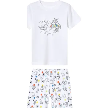 Chlapecké pyžamo lupilu® Chlapecké pyžamo (bílá, 98/104)