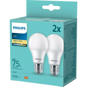 Osvětlení Philips LED 75W A60 E27 2700K 2pack 101