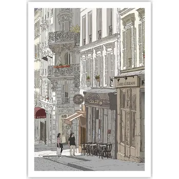 Obraz Plakát na zeď bez rámu 70x100 architektura obraz plakáty do obývacího pokoje