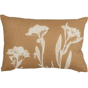 Polštář Lněný polštář 60x40 cm GIN Bloomingville - hnědý