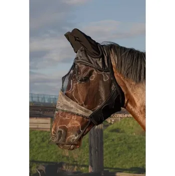 Koňská maska proti hmyzu Maska proti hmyzu HARRY'S HORSE Flyshield s nosem PONY