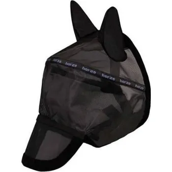 Koňská maska proti hmyzu Maska proti hmyzu HORZE s obručí černá COB