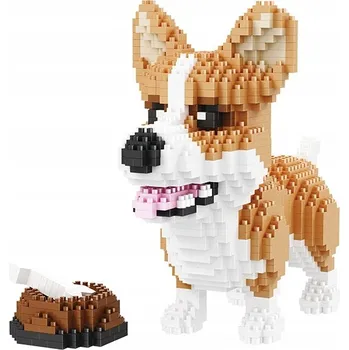 ostatní stavebnice STAVEBNICE SLADKÝ PEJSEK, ROZTOMILÝ PES Z KOSTEK MODEL PUZZLE PES 3D Corgi