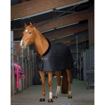 Deka pro koně Lehká stájová deka EQUITHEME Teddy black/brown 125cm