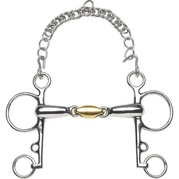 Udidlo pro koně Udidlo baby pelham FEELING Anatomic dvakrát lomené 135mm/21mm