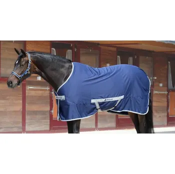 Jezdectví Lehká stájová deka BUCAS Freedom Twill Sheet navy 145cm