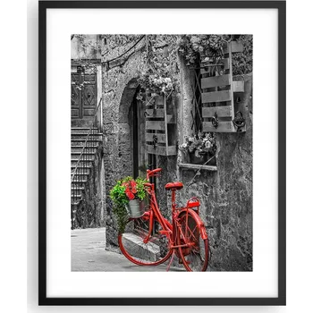 Obraz Obraz plakát na zeď v černém rámu 40x50 toskánská plakáty do obývacího pokoje