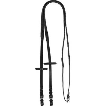 Otěže ACAVALLO Rubber Grip black