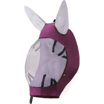 Koňská maska proti hmyzu Maska proti hmyzu HORZE Soft Stretch vínová COB