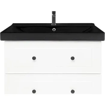 Koupelnová skříňka s umyvadlem Naturel Forli 80x53x46 cm bílá lesk FORLI80BIUVERB - FORLI80BIUVERB