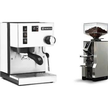 Kávovar Rancilio Silvia BC, white + Eureka Mignon Libra, CR chrome