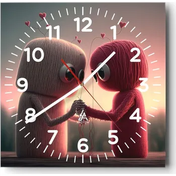 Hodiny Nástěnné hodiny do obýváku 40x40 Vlna Tiché hodiny na skle Stylové Tiché