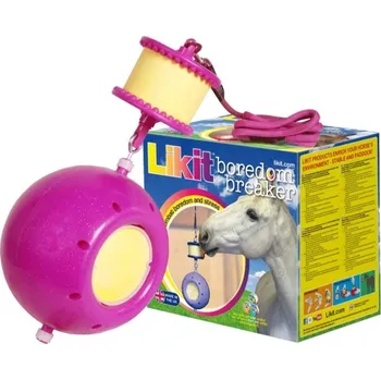 Krmivo pro koně LIKIT Plastový držák na pochoutky Boredom Breaker pink