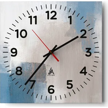 Hodiny Nástěnné hodiny do obýváku 40x40 Umění Bezhlučné Hodiny na skle Tiché