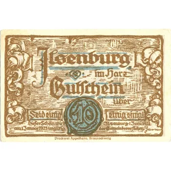 ILSENBURG. 10 PFennig 1923.