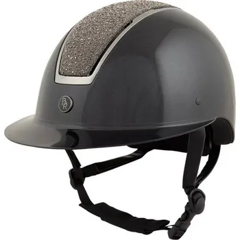 Cyklistická přilba Bezpečnostní helma BR Omega Glamourous Glossy black/gunmetal (58-60)