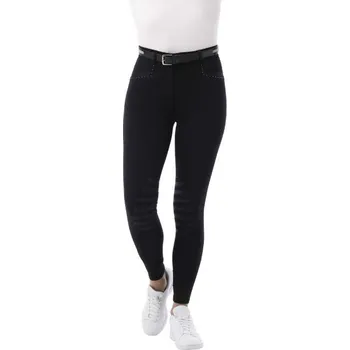 Jezdecké kalhoty Dětské jezdecké rajtky EQUITHEME Je Taime černé/modré (10 roků)